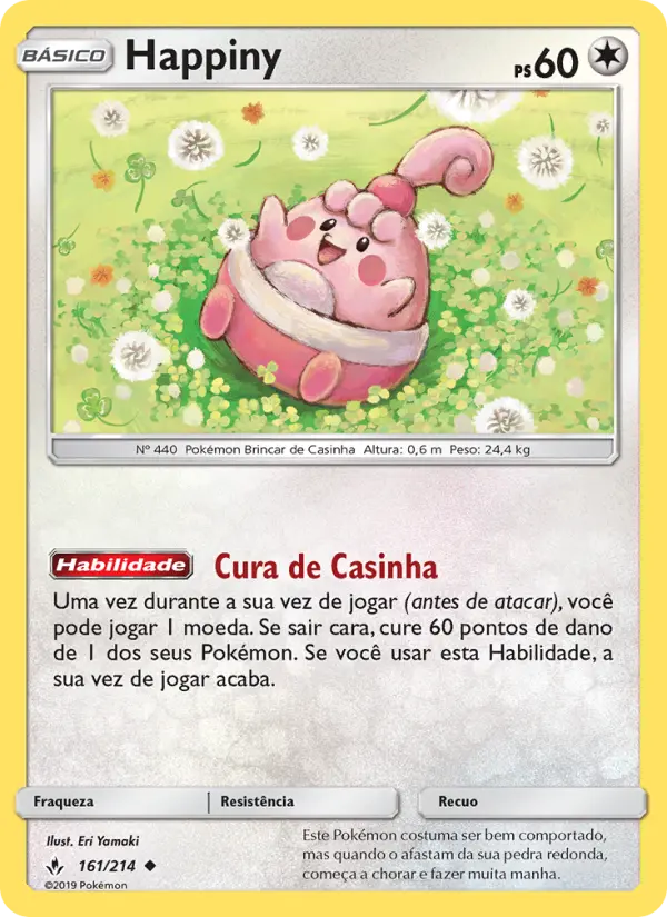 Carta Happiny, número 161/214 da coleção Elos Inquebráveis