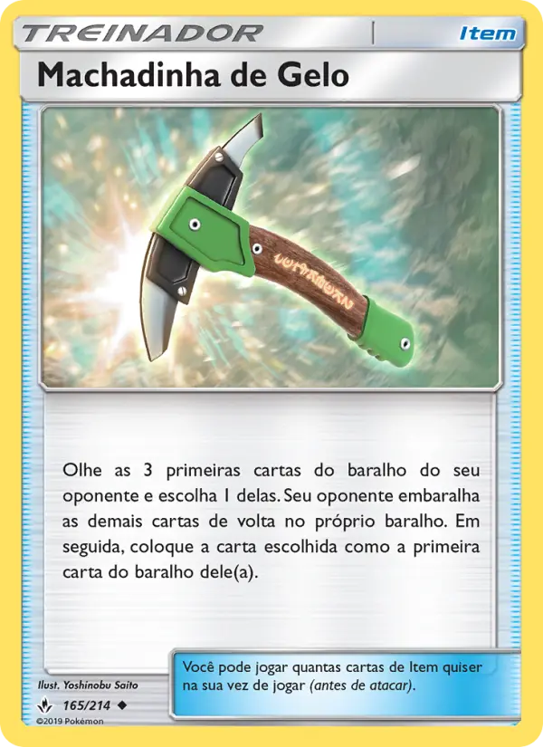 Carta Machadinha de Gelo, número 165/214 da coleção Elos Inquebráveis