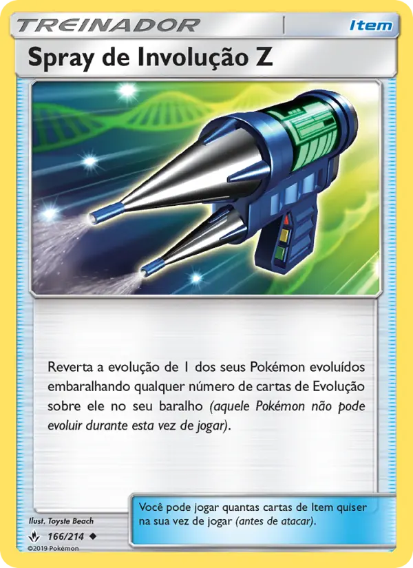 Carta Spray de Involução Z, número 166/214 da coleção Elos Inquebráveis