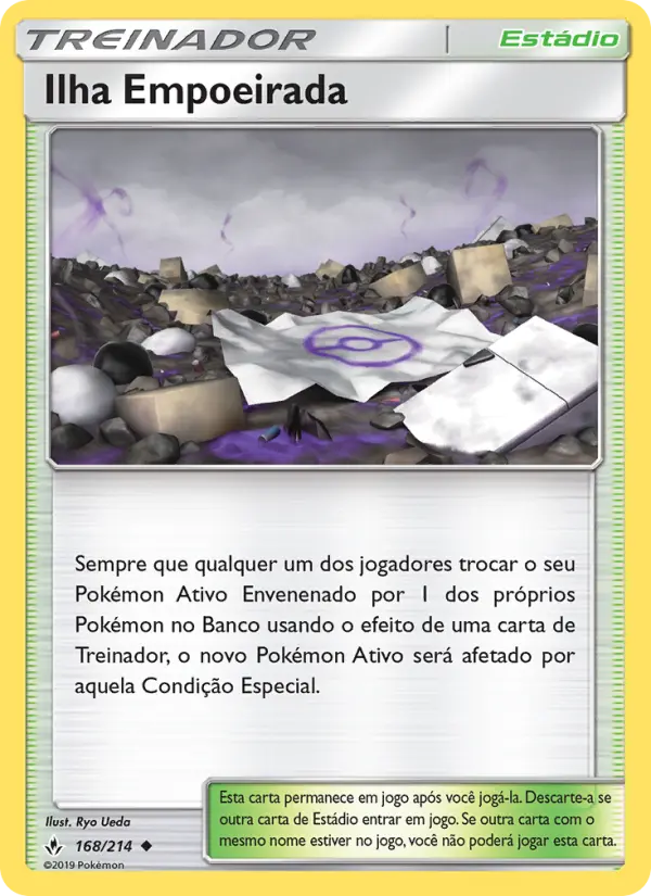 Carta Ilha Empoeirada, número 168/214 da coleção Elos Inquebráveis