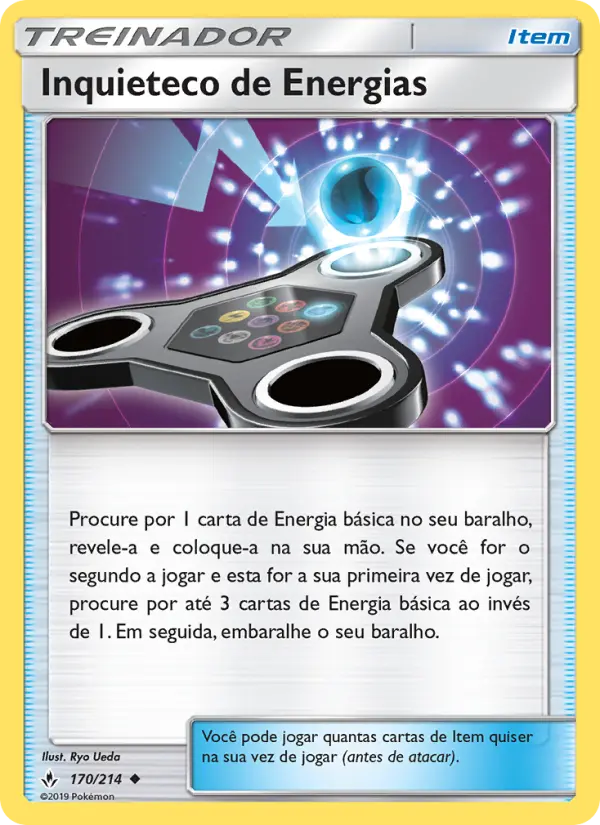 Carta Inquieteco de Energias, número 170/214 da coleção Elos Inquebráveis