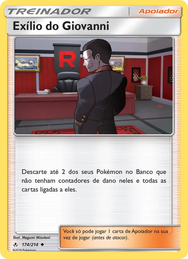 Carta Exílio do Giovanni, número 174/214 da coleção Elos Inquebráveis