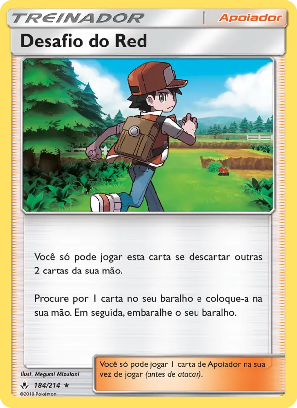 Carta Desafio do Red, número 184/214 da coleção Elos Inquebráveis