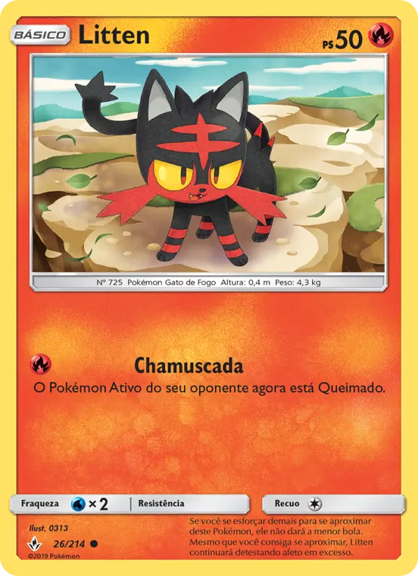 Carta Litten, número 26/214 da coleção Elos Inquebráveis