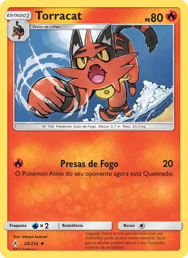 Carta Torracat, número 28/214 da coleção Elos Inquebráveis