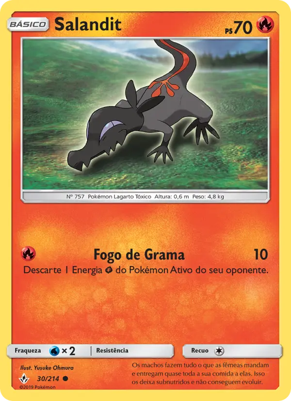 Carta Salandit, número 30/214 da coleção Elos Inquebráveis