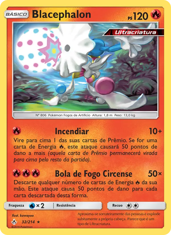 Carta Blacephalon, número 32/214 da coleção Elos Inquebráveis