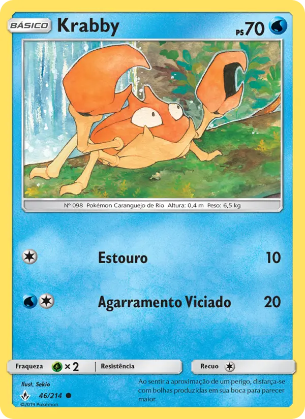 Carta Krabby, número 46/214 da coleção Elos Inquebráveis
