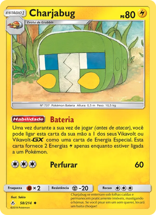 Carta Charjabug, número 58/214 da coleção Elos Inquebráveis