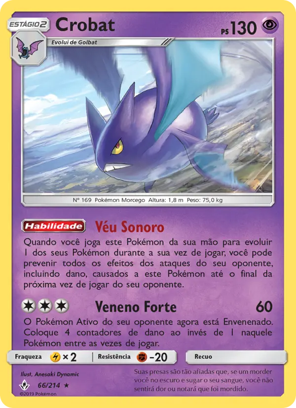 Carta Crobat, número 66/214 da coleção Elos Inquebráveis