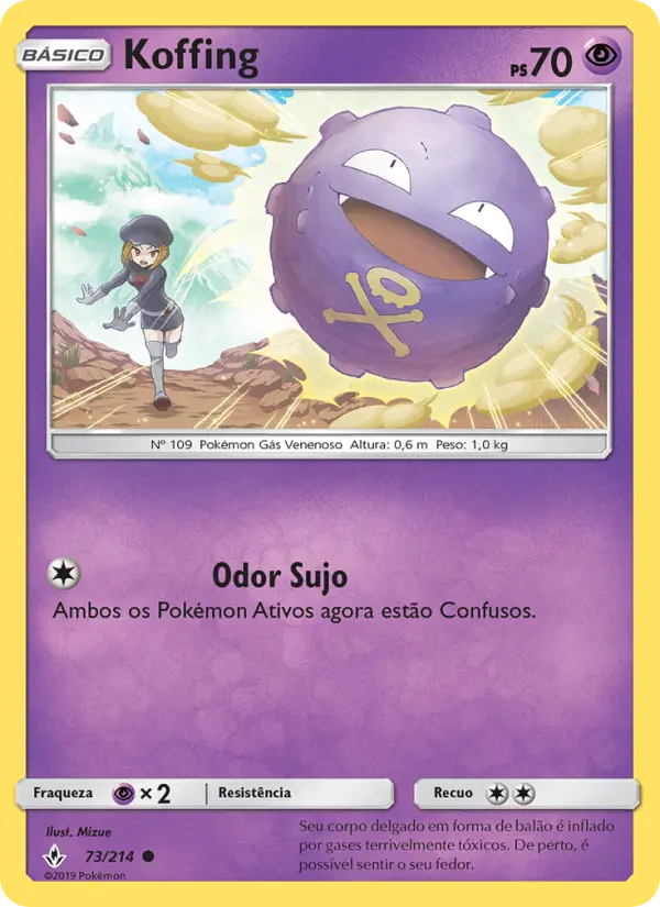 Carta Koffing, número 73/214 da coleção Elos Inquebráveis