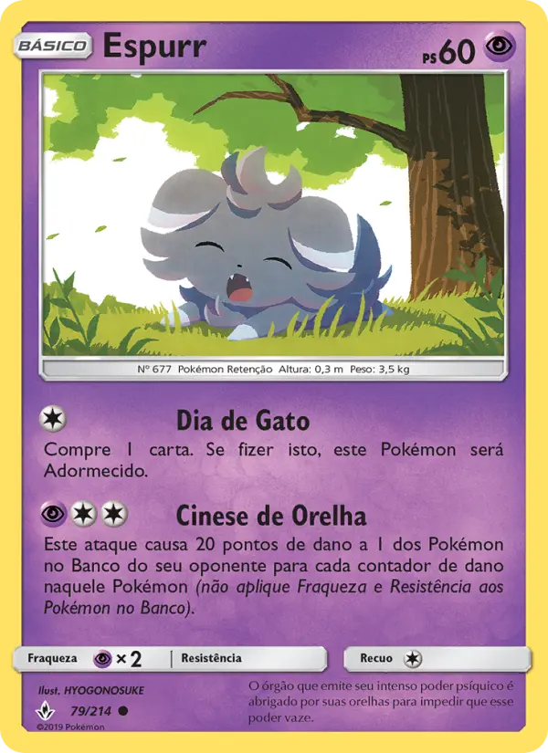 Carta Espurr, número 79/214 da coleção Elos Inquebráveis