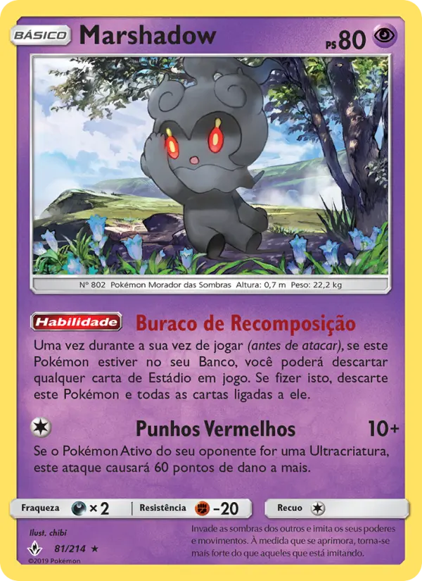Carta Marshadow, número 81/214 da coleção Elos Inquebráveis