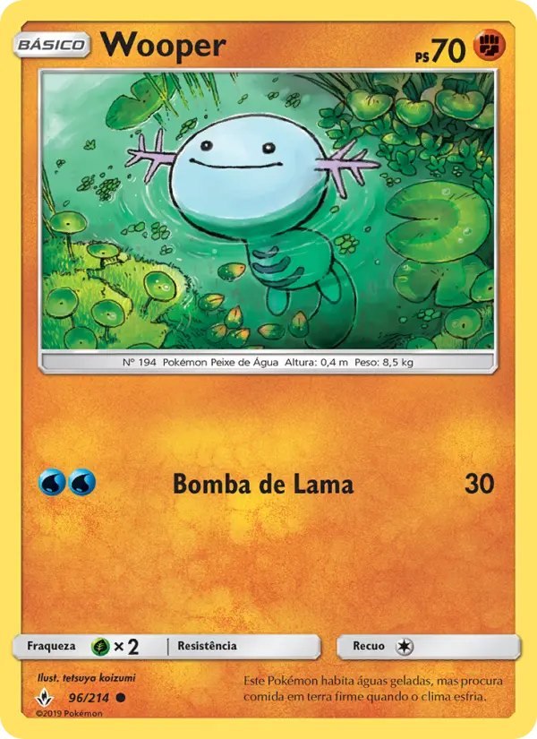 Carta Wooper, número 96/214 da coleção Elos Inquebráveis
