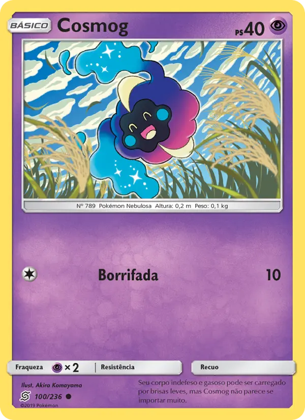 Carta Cosmog, número 100/236 da coleção Sintonia Mental