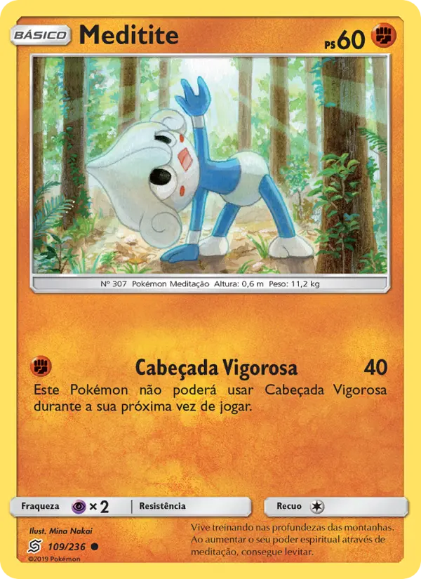 Carta Meditite, número 109/236 da coleção Sintonia Mental