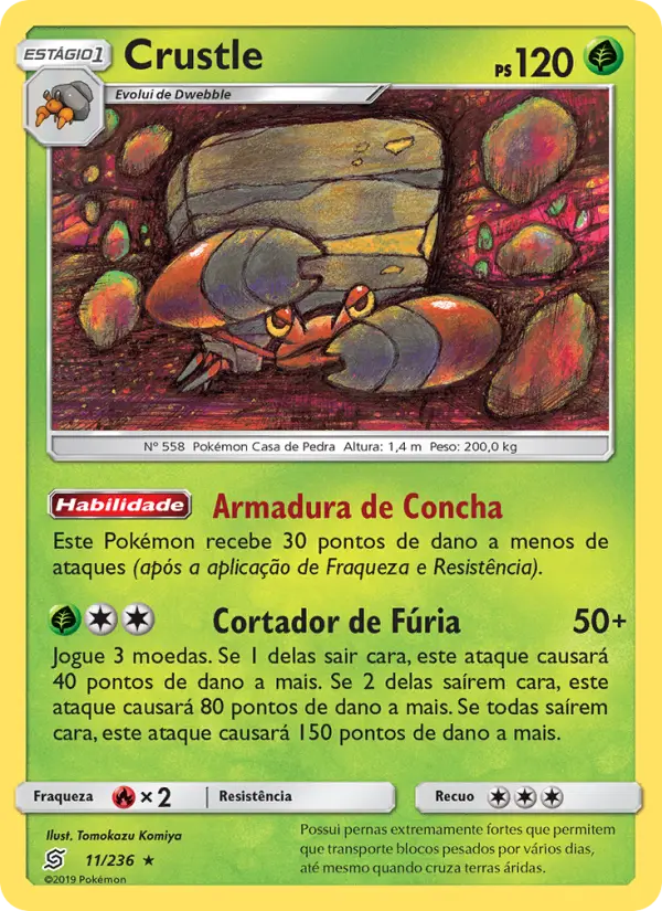 Carta Crustle, número 11/236 da coleção Sintonia Mental 
