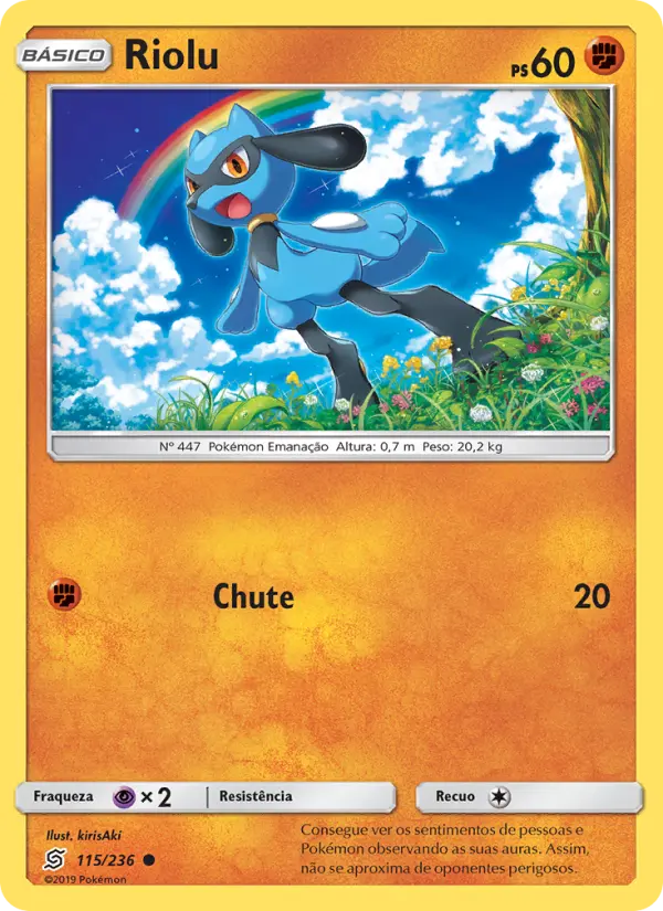 Carta Riolu, número 115/236 da coleção Sintonia Mental
