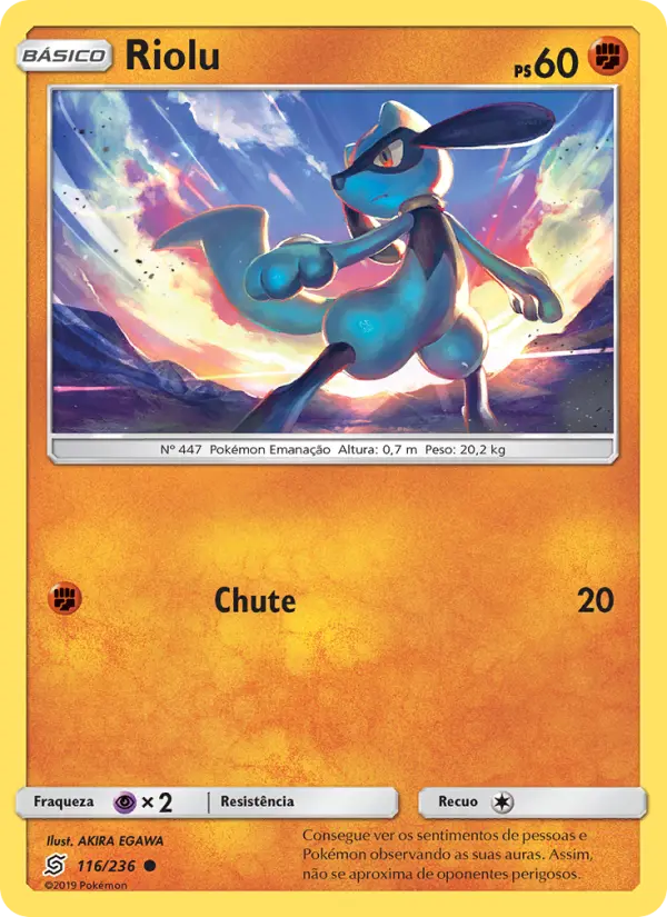 Carta Riolu, número 116/236 da coleção Sintonia Mental