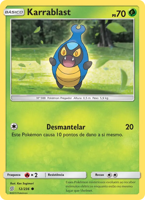 Carta Karrablast, número 12/236 da coleção Sintonia Mental