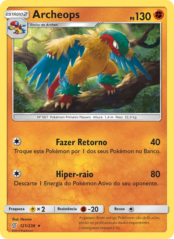Carta Archeops, número 121/236 da coleção Sintonia Mental