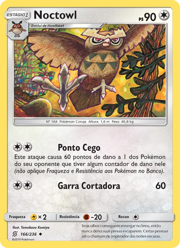 Carta Noctowl, número 166/236 da coleção Sintonia Mental