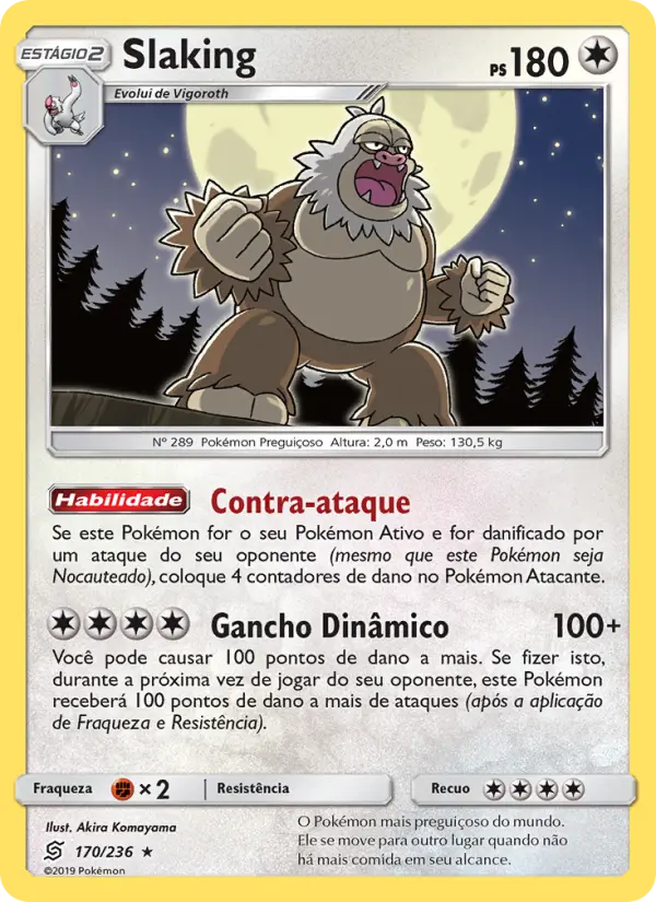 Carta Slaking, número 170/236 da coleção Sintonia Mental 