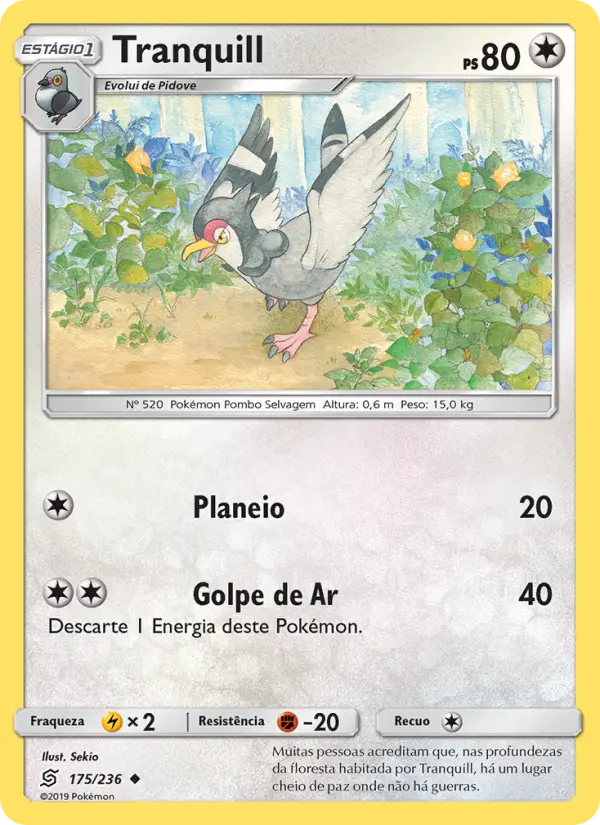 Carta Tranquill, número 175/236 da coleção Sintonia Mental