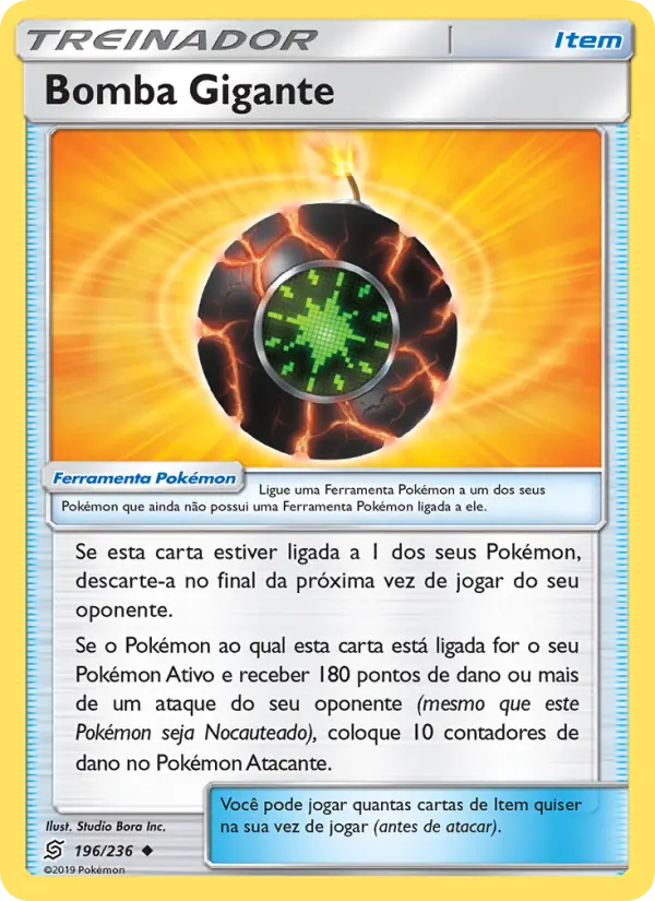 Carta Bomba Gigante, número 196/236 da coleção Sintonia Mental