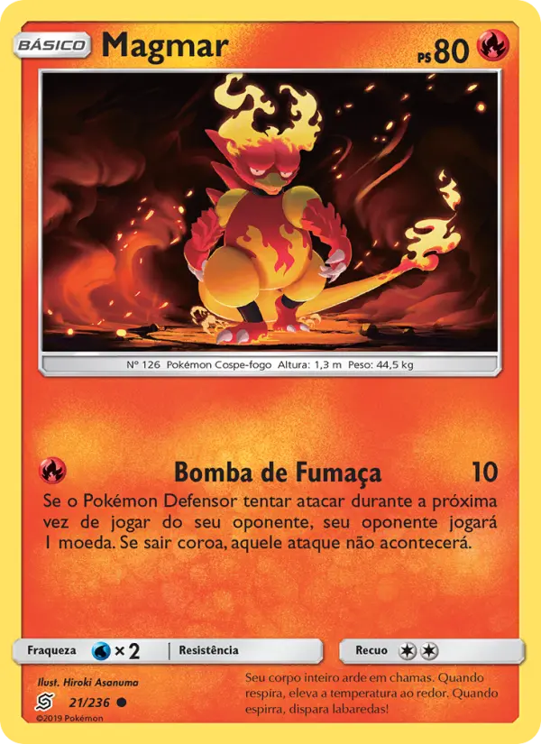 Carta Magmar, número 21/236 da coleção Sintonia Mental