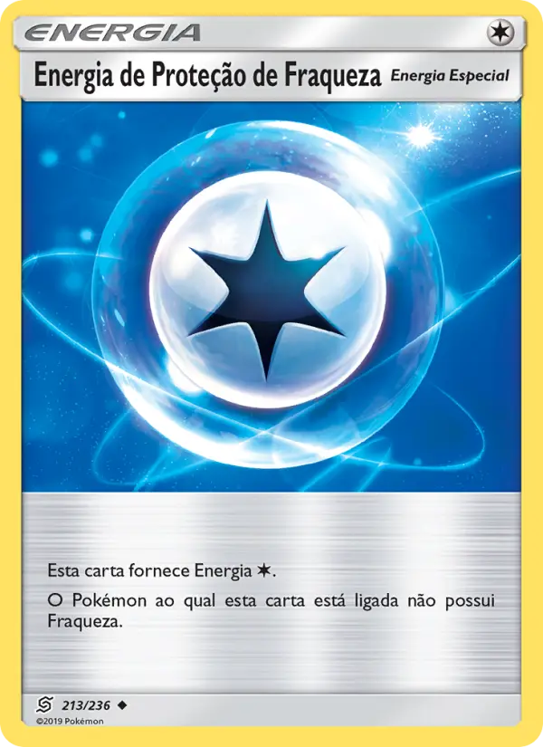 Carta Energia de Proteção de Fraqueza, número 213/236 da coleção Sintonia Mental