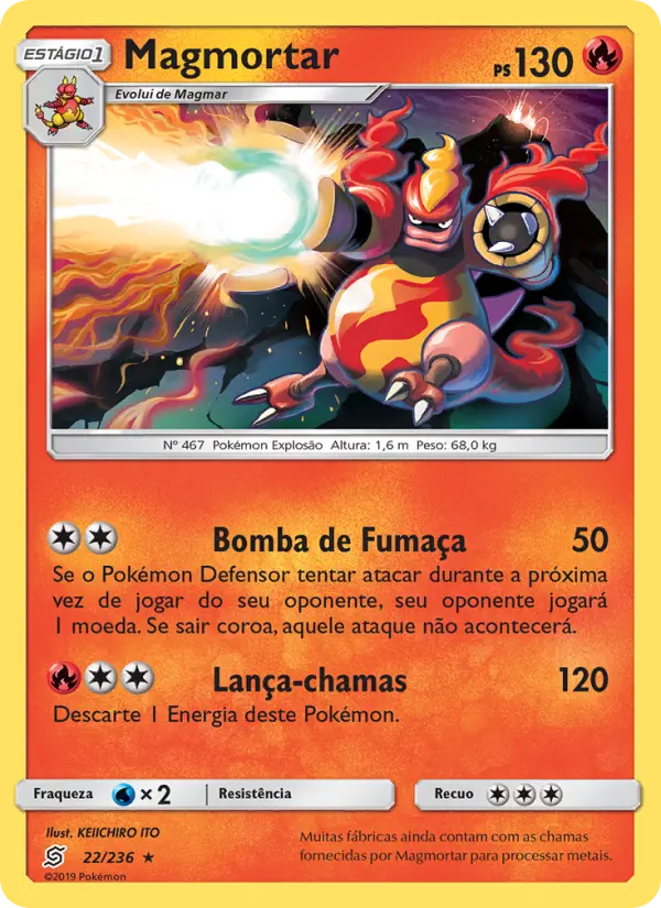 Carta Magmortar, número 22/236 da coleção Sintonia Mental