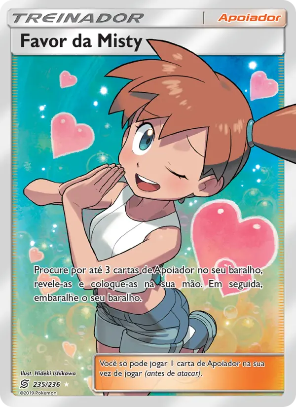 Carta Favor da Misty, número 235/236 da coleção Sintonia Mental