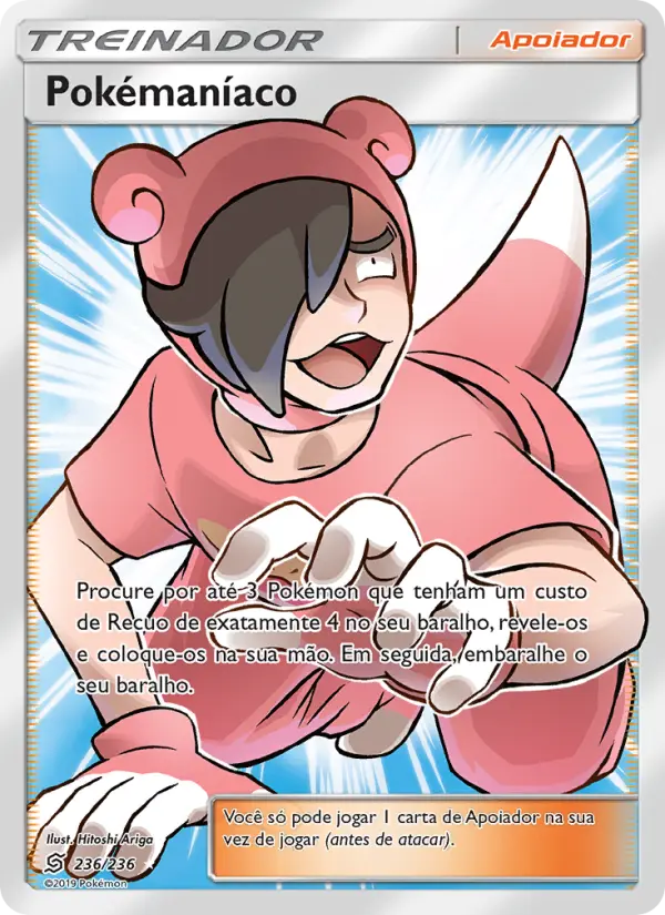 Carta Pokémaníaco, número 236/236 da coleção Sintonia Mental