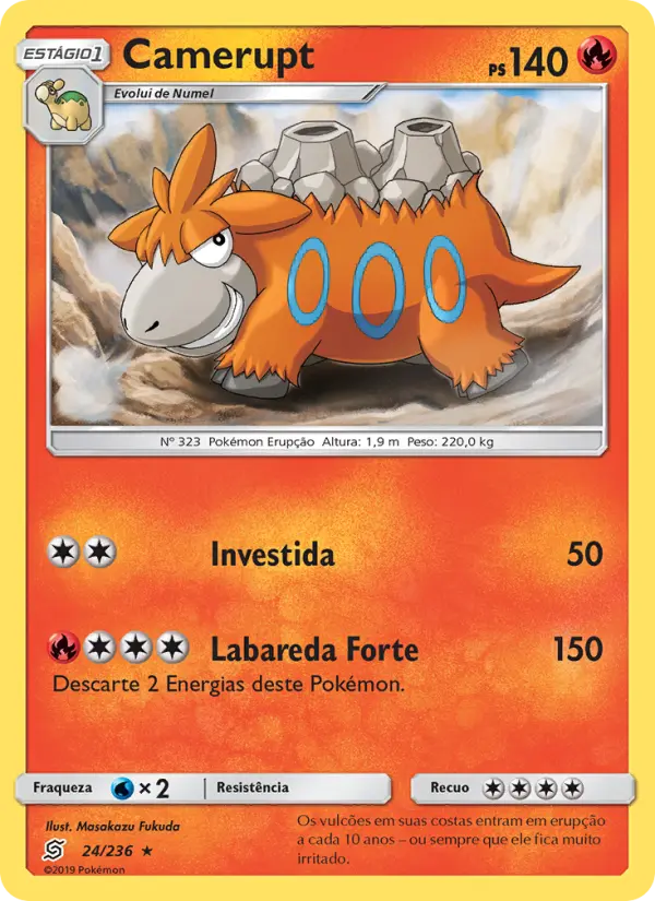 Carta Camerupt, número 24/236 da coleção Sintonia Mental