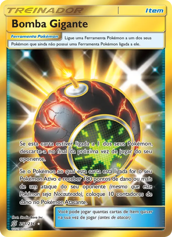 Carta Bomba Gigante, número 251/236 da coleção Sintonia Mental