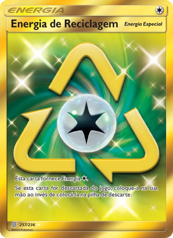 Carta Energia de Reciclagem, número 257/236 da coleção Sintonia Mental
