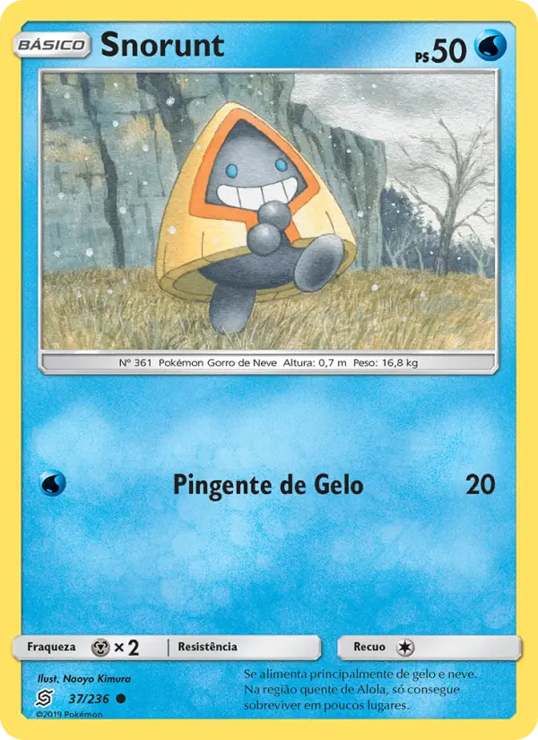 Carta Snorunt, número 37/236 da coleção Sintonia Mental 