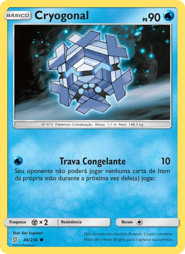 Carta Cryogonal, número 46/236 da coleção Sintonia Mental 