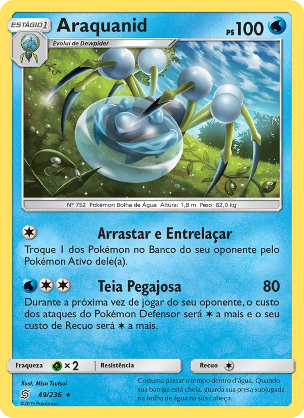Carta Araquanid, número 49/236 da coleção Sintonia Mental 