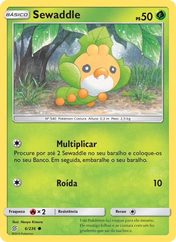 Carta Sewaddle, número 6/236 da coleção Sintonia Mental 