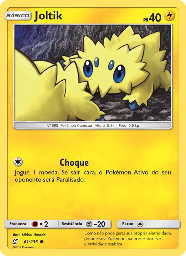 Carta Joltik, número 61/236 da coleção Sintonia Mental