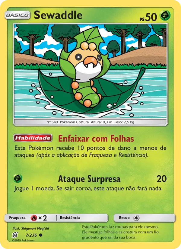 Carta Sewaddle, número 7/236 da coleção Sintonia Mental
