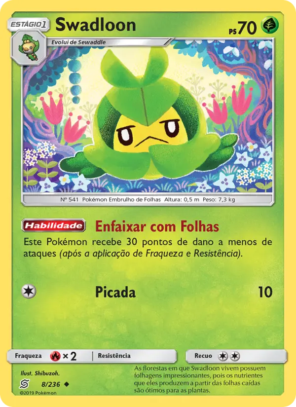 Carta Swadloon, número 8/236 da coleção Sintonia Mental 