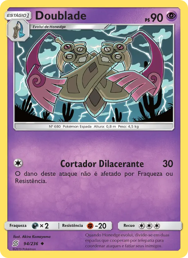 Carta Doublade, número 94/236 da coleção Sintonia Mental