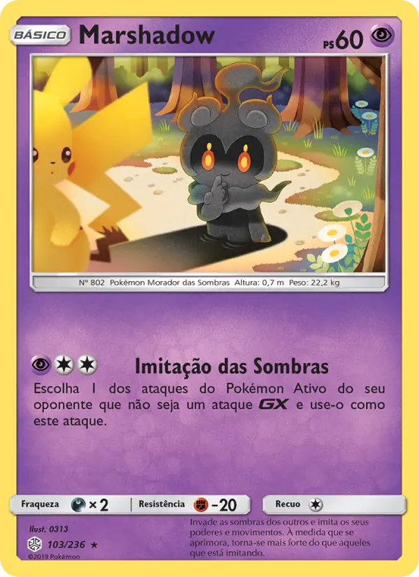 Carta Marshadow, número 103/236 da coleção Eclipse Cósmico