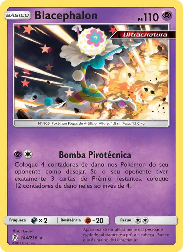 Carta Blacephalon, número 104/236 da coleção Eclipse Cósmico