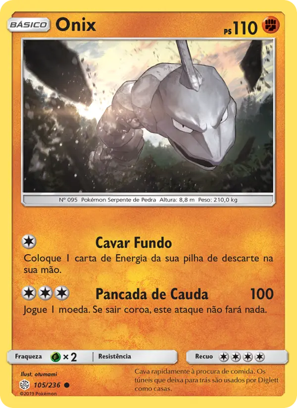 Carta Onix, número 105/236 da coleção Eclipse Cósmico