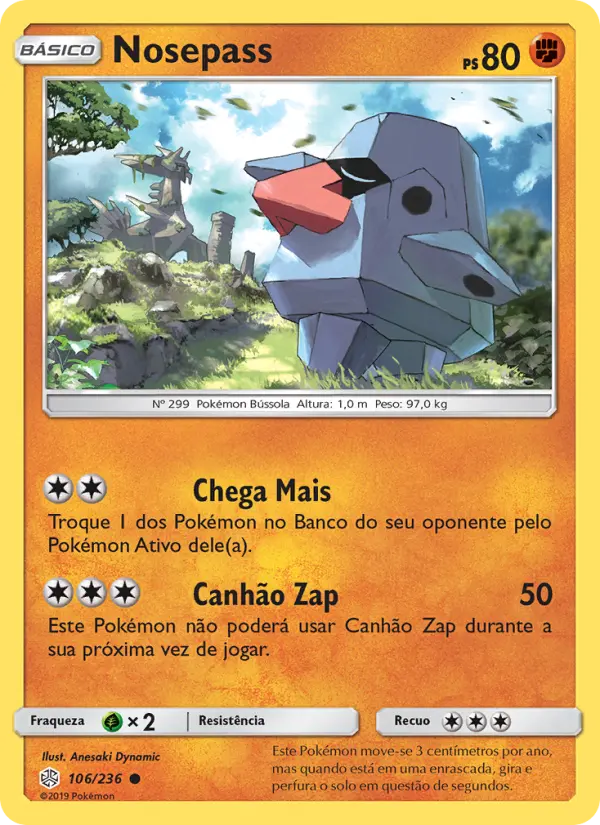 Carta Nosepass, número 106/236 da coleção Eclipse Cósmico