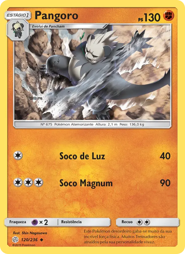 Carta Pangoro, número 120/236 da coleção Eclipse Cósmico